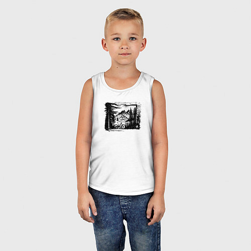 Детская майка Путешествия в горах / Белый – фото 5