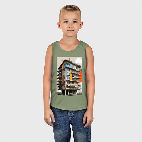 Детская майка Старая панелька / Авокадо – фото 5