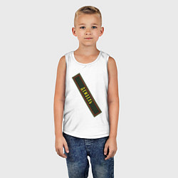 Майка детская хлопок Дембель, цвет: белый — фото 2