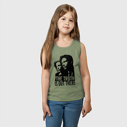 Майка детская хлопок Fox and Dana, цвет: авокадо — фото 2