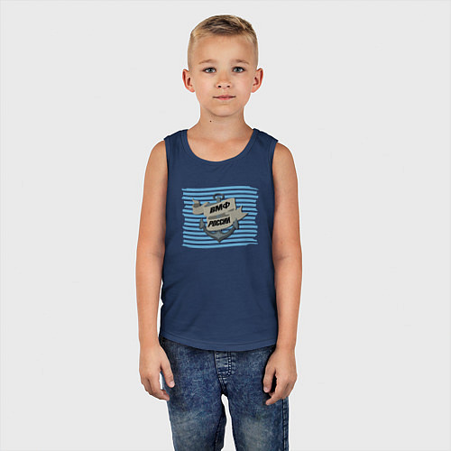 Детская майка ВМФ России 2025 / Тёмно-синий – фото 5