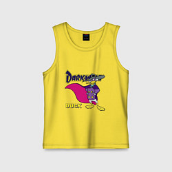 Майка детская хлопок Чёрный плащ - Кряк Лапчатый, цвет: желтый