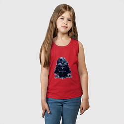 Майка детская хлопок Дарт вейдер мазайка, цвет: красный — фото 2