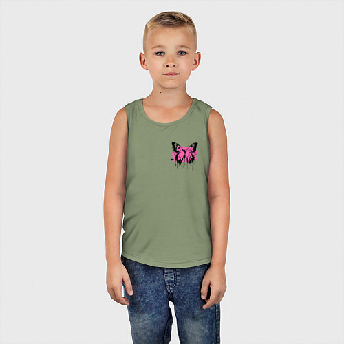 Детская майка Butterfly graffiti / Авокадо – фото 5