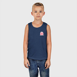 Майка детская хлопок Банка любви, цвет: тёмно-синий — фото 2