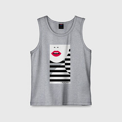 Майка детская хлопок Поп -арт морячка, цвет: меланж