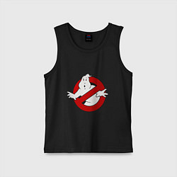Майка детская хлопок Ghostbusters - logo, цвет: черный