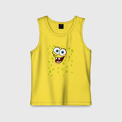 Майка детская хлопок Sponge Bob, цвет: желтый