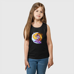 Майка детская хлопок Surfer island, цвет: черный — фото 2