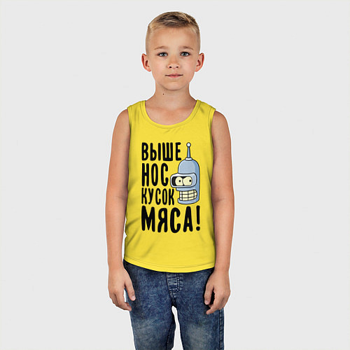Детская майка Выше нос кусок мяса / Желтый – фото 5