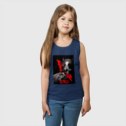 Майка детская хлопок Бэтмен и пингвин, цвет: тёмно-синий — фото 2