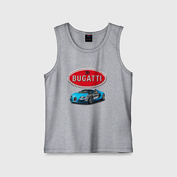 Майка детская хлопок Bugatti - motorsport, цвет: меланж