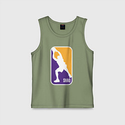 Майка детская хлопок Shaq attack, цвет: авокадо