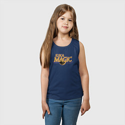 Майка детская хлопок Luka magic basketball, цвет: тёмно-синий — фото 2