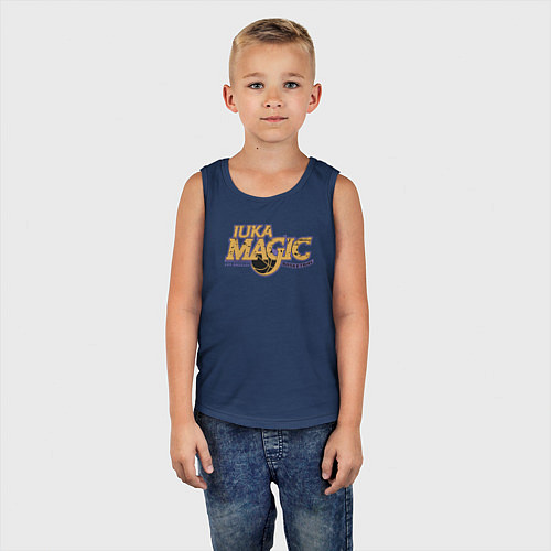 Детская майка Luka magic basketball / Тёмно-синий – фото 5