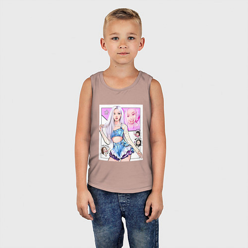 Детская майка Blackpink - Rose / Пыльно-розовый – фото 5