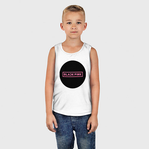 Детская майка Blackpink logotype - group of South Korea / Белый – фото 5