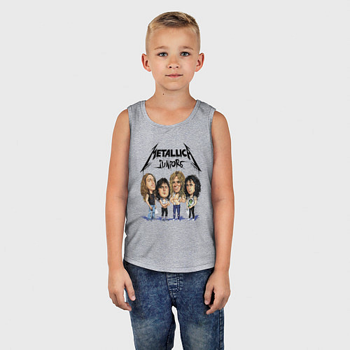 Детская майка Metallica juniors - cartoon / Меланж – фото 5