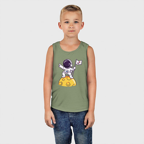 Детская майка Вперёд в космос / Авокадо – фото 5