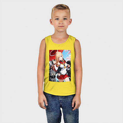 Детская майка Марин Китагава косплей Azur Lane / Желтый – фото 5