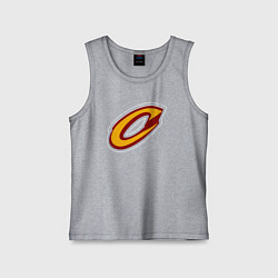 Майка детская хлопок Кливленд Кавальерс лого, цвет: меланж