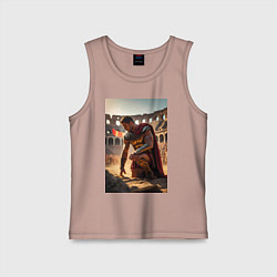 Майка детская хлопок Спартак в Колизее, цвет: пыльно-розовый