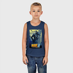 Майка детская хлопок MDK - Kurt, цвет: тёмно-синий — фото 2