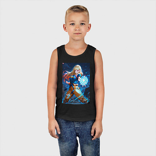 Детская майка Марин Китагава косплей Dragon Ball / Черный – фото 5