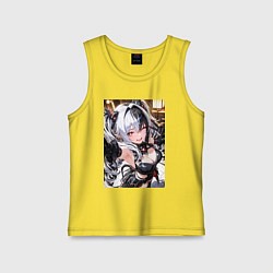 Майка детская хлопок Jetavie Punishing Gray Raven, цвет: желтый