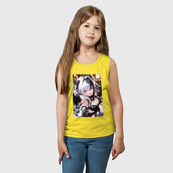 Майка детская хлопок Jetavie Punishing Gray Raven, цвет: желтый — фото 2