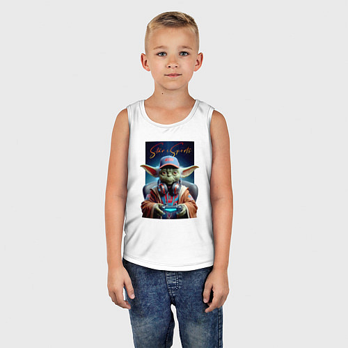 Детская майка Star eSports - Yoda / Белый – фото 5