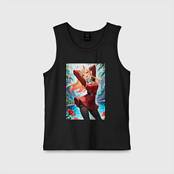 Майка детская хлопок Марин Китагава косплей 002 Darling in the Franxx, цвет: черный