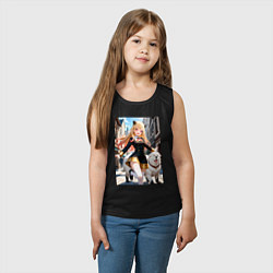 Майка детская хлопок Марин Китагава косплей Ани Форджер, цвет: черный — фото 2