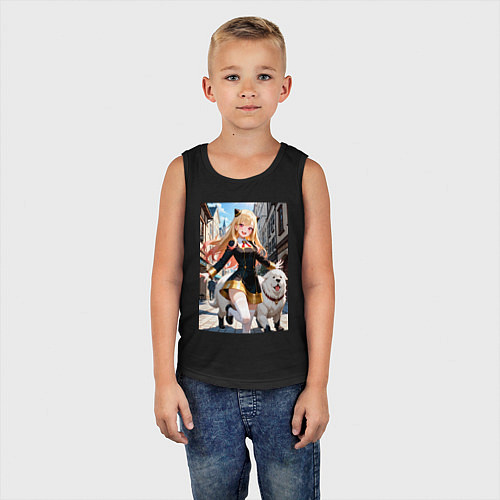 Детская майка Марин Китагава косплей Ани Форджер / Черный – фото 5