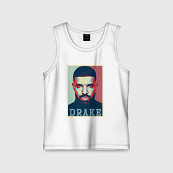 Майка детская хлопок Drake, цвет: белый