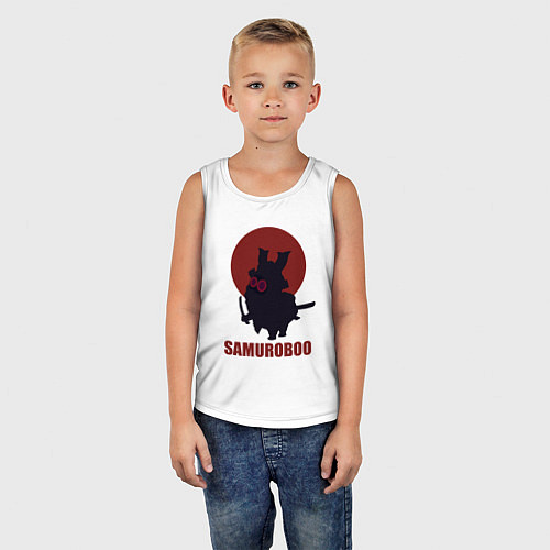 Детская майка Банбу самурай / Белый – фото 5