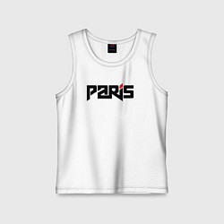 Майка детская хлопок City Paris, цвет: белый