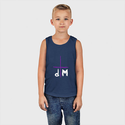 Детская майка Depeche Mode - Sofad logos / Тёмно-синий – фото 5