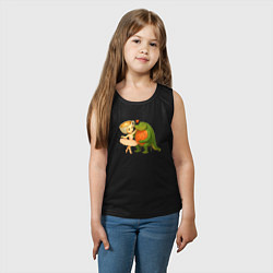 Майка детская хлопок Балерино капучино - Гробло фруттодрило, цвет: черный — фото 2