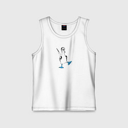 Детская майка Морская птица голубоногая олуша танцует