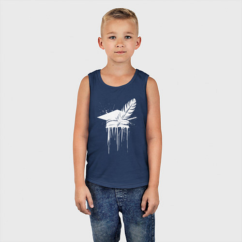 Детская майка Символ знаний и творчества / Тёмно-синий – фото 5