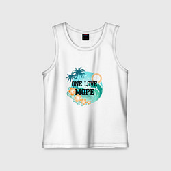 Детская майка One love море