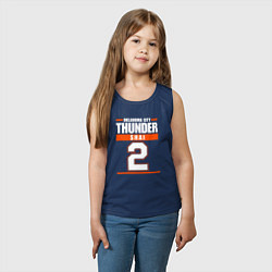 Майка детская хлопок Shai - Oklahoma Thunder, цвет: тёмно-синий — фото 2