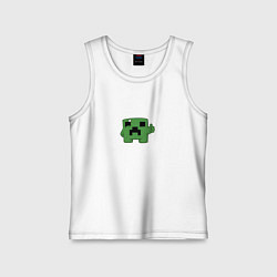 Майка детская хлопок Kriper MeatBoy, цвет: белый