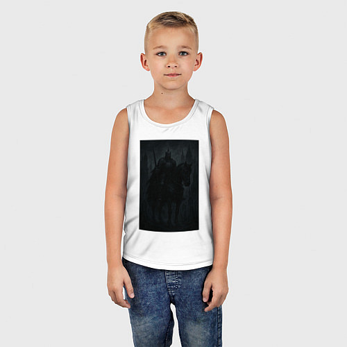 Детская майка Рыцарь тьмы - dark fantasy / Белый – фото 5