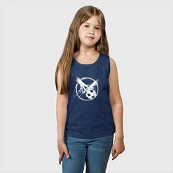 Майка детская хлопок Рука и мяч для гандбола, цвет: тёмно-синий — фото 2