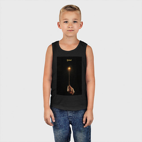 Детская майка Lumos - заклинание / Черный – фото 5