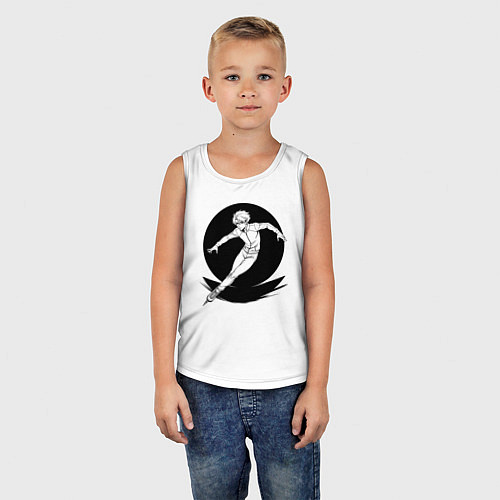Детская майка Конькобежец аниме / Белый – фото 5