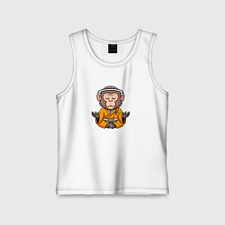 Детская майка Миниатюрная обезьяна монах