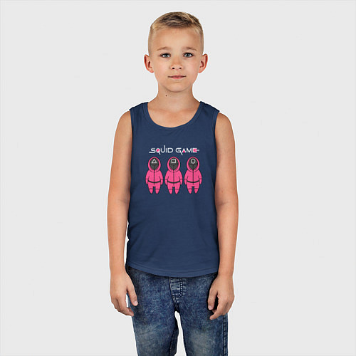 Детская майка Squid game band / Тёмно-синий – фото 5